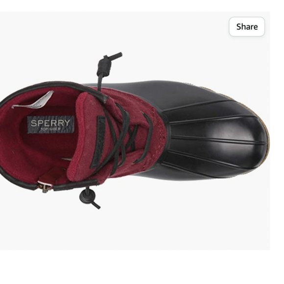 New in Box Sperry Women's Saltwater duck Emboss Wool snow Boots - Picture 5 of 7